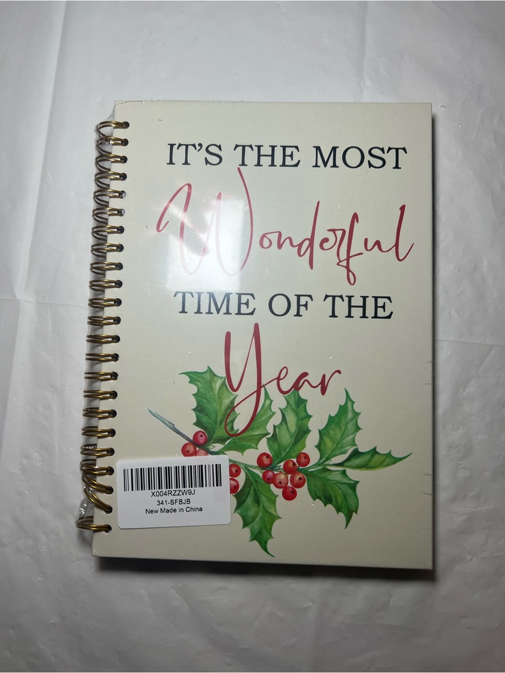 NEW Christmas Mistletoe Spiral Notebook
